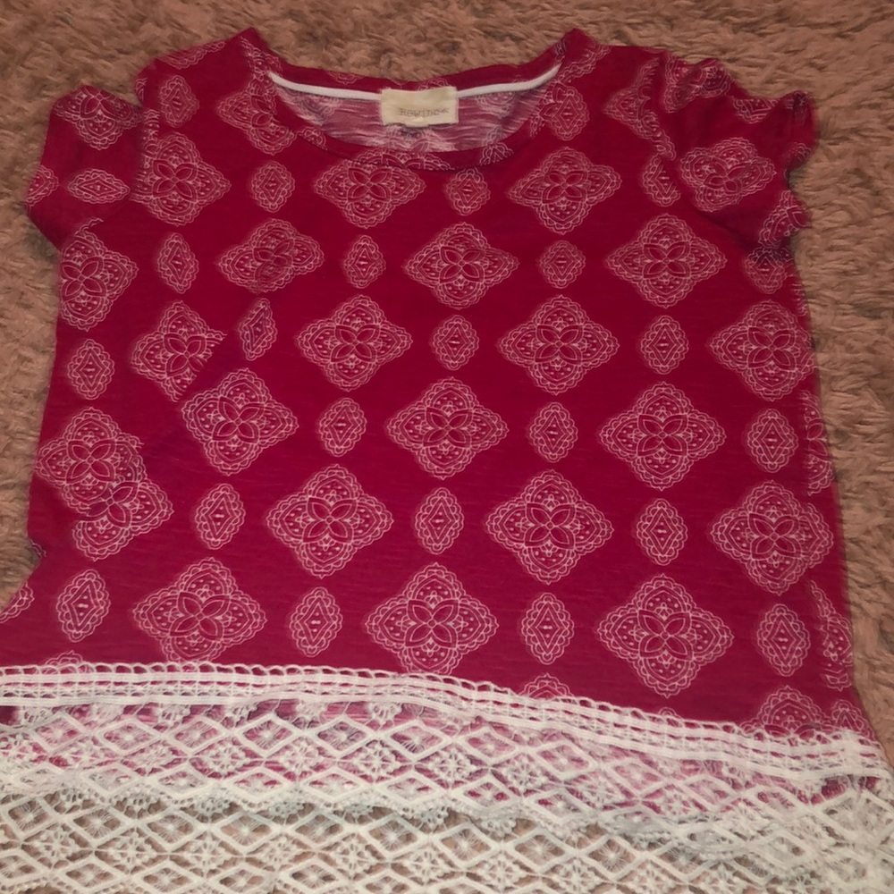 Aztec patterned shirt!